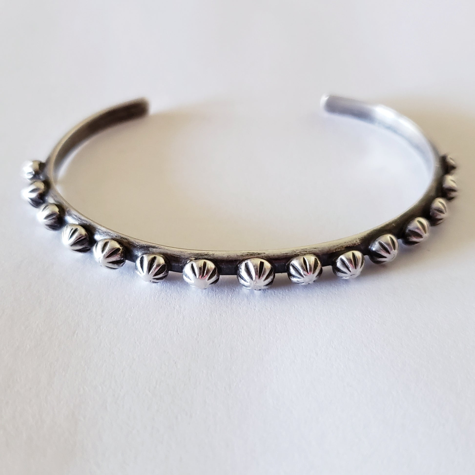 Sterling silver studded bracelet 